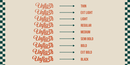 Unflash Variable Script Font Poster 9