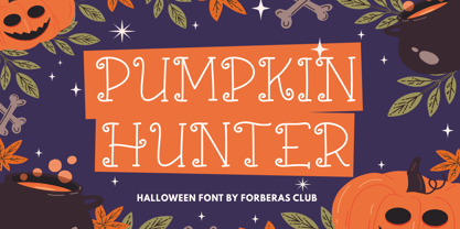 Pumpkin Hunter Font Poster 1
