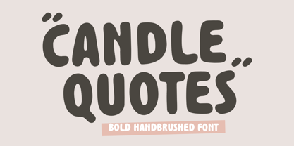Candle Quotes Font Poster 1