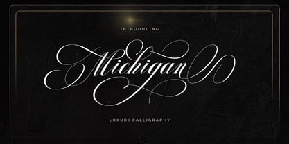 Michigan Script Font Poster 1