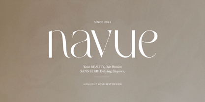 Navue Font Poster 1