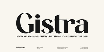 Gistra Font Poster 1