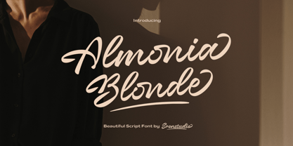 Almonia Blonde Font Poster 1