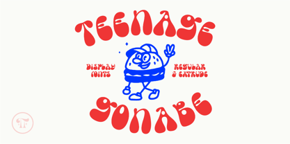 Teenage Gonabe Font Poster 1