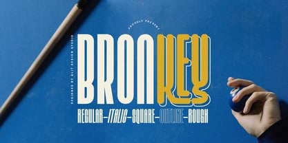 Bronkey Font Poster 1