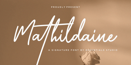 Mathildaine Font Poster 1