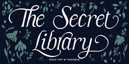 The Secret Library Font Poster 1