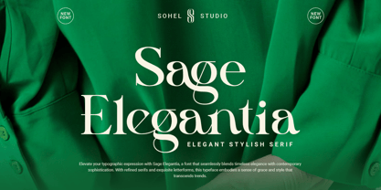 Sage Elegantia Font Poster 1