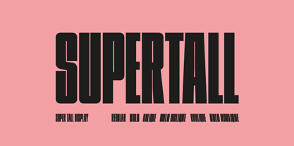 Supertall Font Poster 1