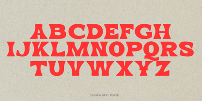 Molaste Font Poster 3