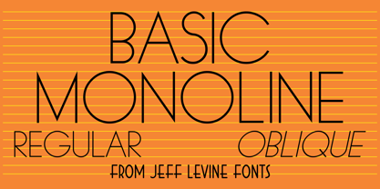 Basic Monoline JNL Font Poster 1