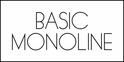 Basic Monoline JNL Font Poster 2