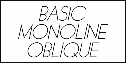 Basic Monoline JNL Font Poster 4