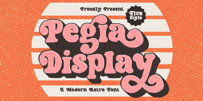 Pegia Display Font Poster 1