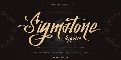Sigmatone Font Poster 1