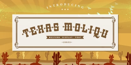 Texas Moliqu Font Poster 1
