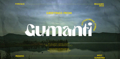 Gumanti Font Poster 1