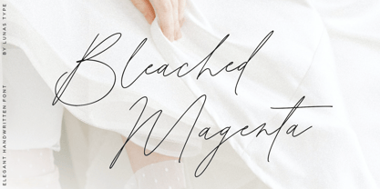 Bleached Magenta Font Poster 1