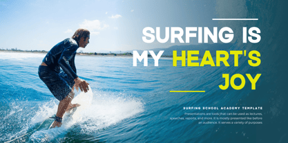 Surfing Font Poster 3