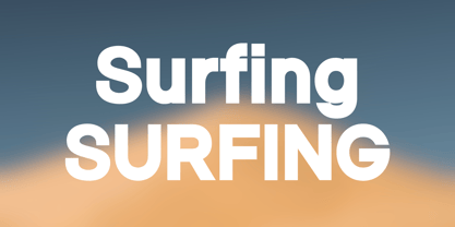 Surfing Font Poster 1