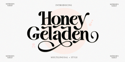 Honey Geladen Font Poster 1