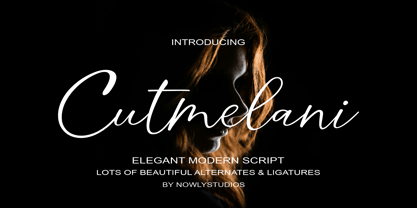 Cutmelani Script Font Poster 1