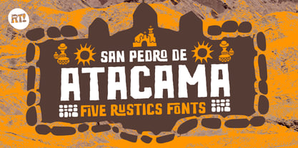 San Pedro de Atacama Font Poster 1
