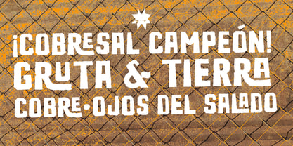 San Pedro de Atacama Font Poster 6