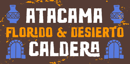 San Pedro de Atacama Font Poster 4