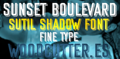 Sunset Boulevard Complete Font Fuente Póster 2