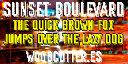 Sunset Boulevard Complete Font Fuente Póster 1