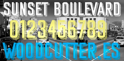 Sunset Boulevard Complete Font Fuente Póster 4