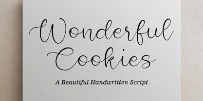 Wonderful Cookies Font Poster 1