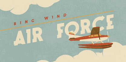 Ring Wind Font Poster 2