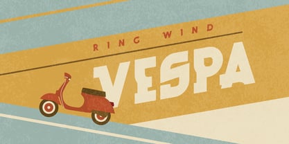 Ring Wind Font Poster 3
