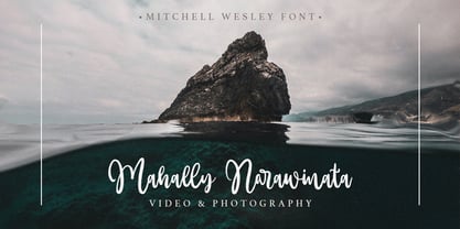 Mitchell Wesley Font Poster 11