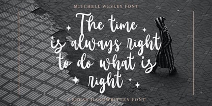 Mitchell Wesley Font Poster 6