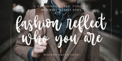 Mitchell Wesley Font Poster 3