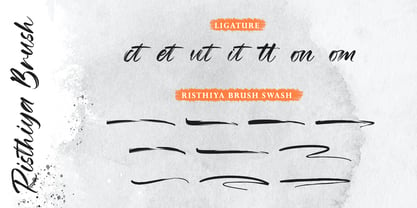 Risthiya Brush (DEL) Font Poster 6