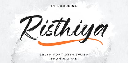 Risthiya Brush (DEL) Font Poster 1