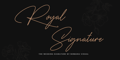 The Wedding Signature Font Poster 1
