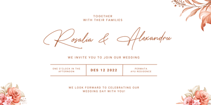 The Wedding Signature Font Poster 3