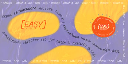 Easytype Font Poster 3