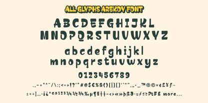 Arekoy Font Poster 12