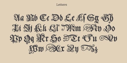 Polish Blackletter Font Poster 3