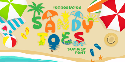 Sandy Toes Fuente Póster 1