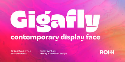 Gigafly Font Poster 1