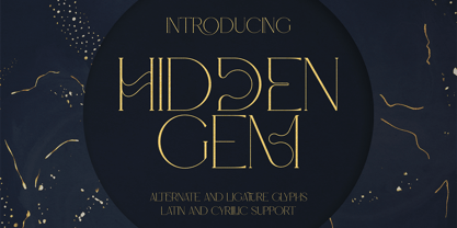 Hidden Gem Font Poster 1