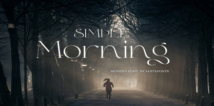 Simple Morning Font Poster 1