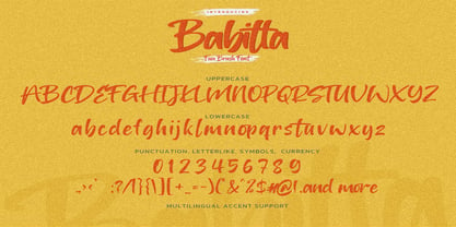 Babitta Font Poster 6